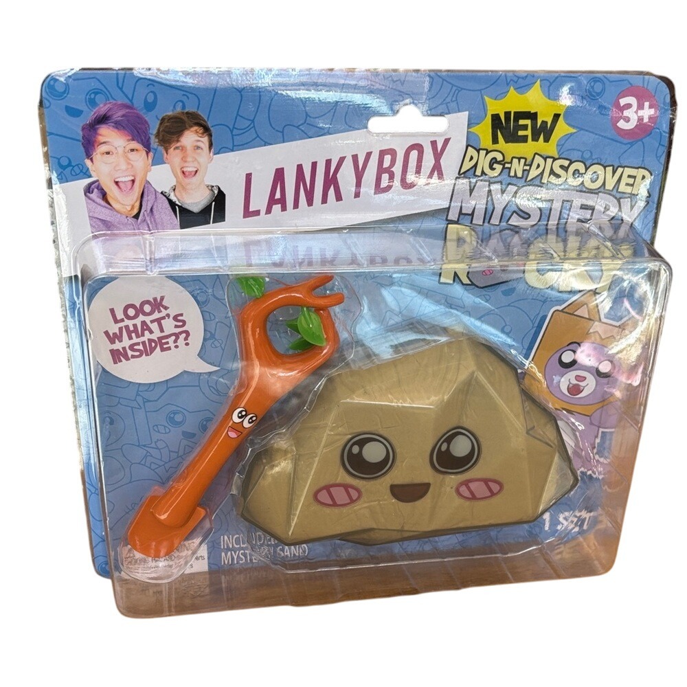 Bonkers Lanky Box Kids Dig-N-Discover Mystery Rocky Set NEW